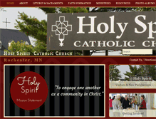 Tablet Screenshot of holyspiritrochester.org